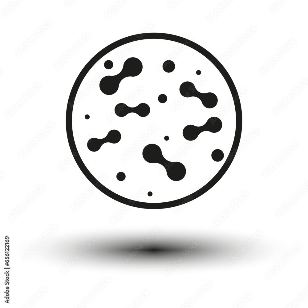 Probiotic icon. Lactic prebiotic healthy flora care. Bacteria symbol. Vector illustration. EPS 10. Probiotic icon. Lactic prebiotic healthy flora care. Bacteria symbol. Vector illustration. EPS 10.