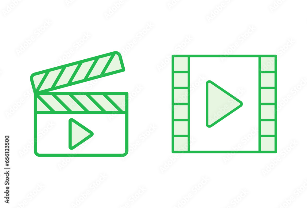 Video icon set. video camera icon vector. movie sign. cinema Video icon set. video camera icon vector. movie sign. cinema