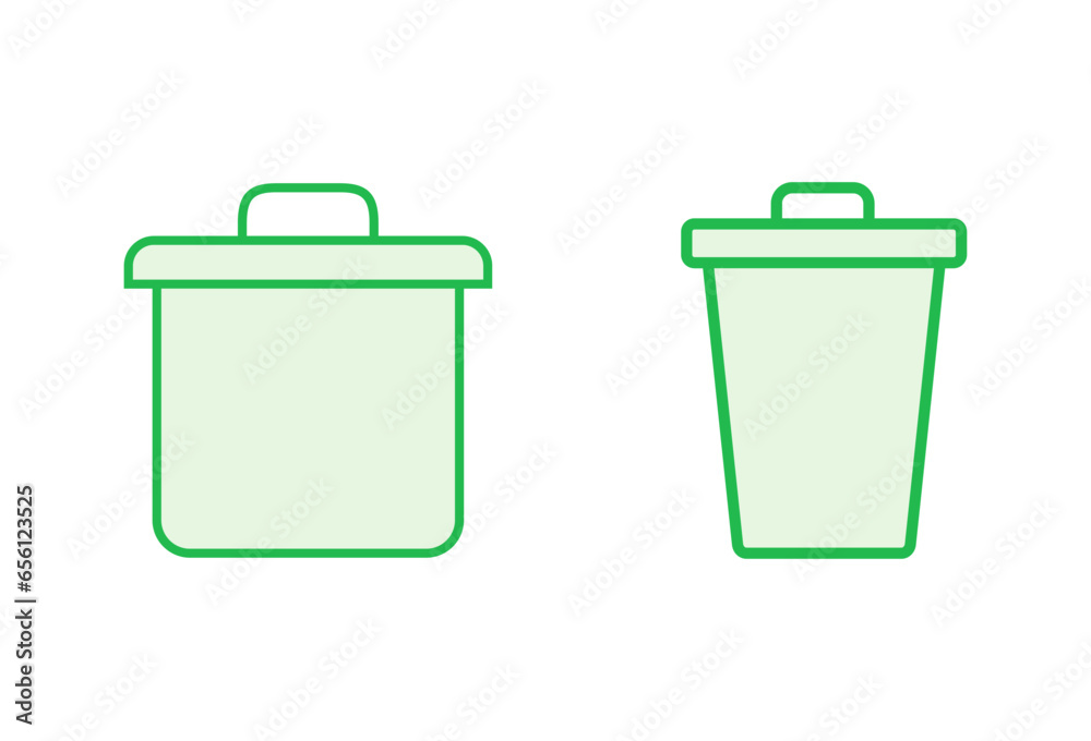 Trash icon set. trash can icon. delete icon vector. garbage Trash icon set. trash can icon. delete icon vector. garbage