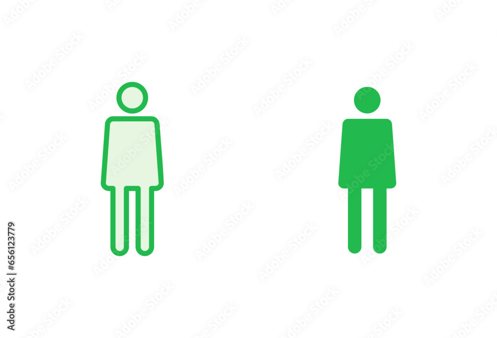 Man icon set. male icon vector. human symbol Man icon set. male icon vector. human symbol