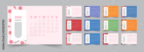 Japanese Flower Monthly Calendars 2024 12 Month