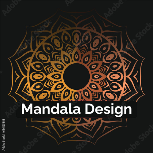 Luxury mandala background with golden arabesque pattern Arabic Islamic style. Decorative mandala for print, poster, cover, brochure, flyer, banner
