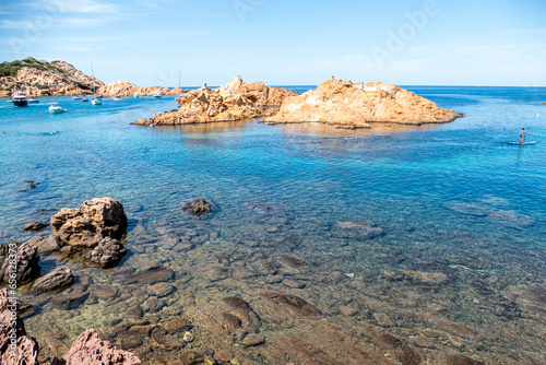 Cala Pregonda is one of those must see special places in Menorca, it is located on the north part of the island. photo