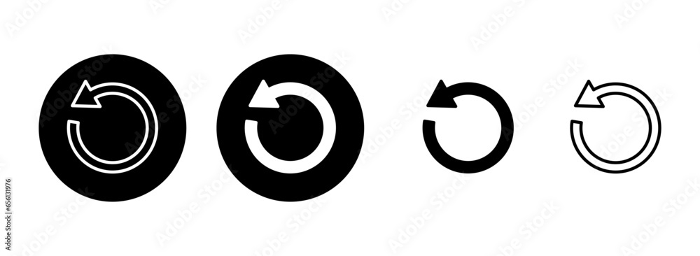 Refresh icon set illustration. Reload sign and symbol. Update icon. Refresh icon set illustration. Reload sign and symbol. Update icon.