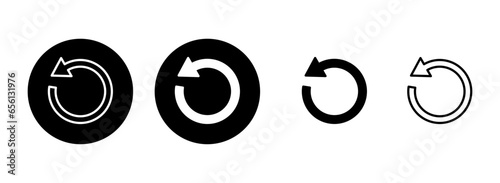 Refresh icon set illustration. Reload sign and symbol. Update icon.