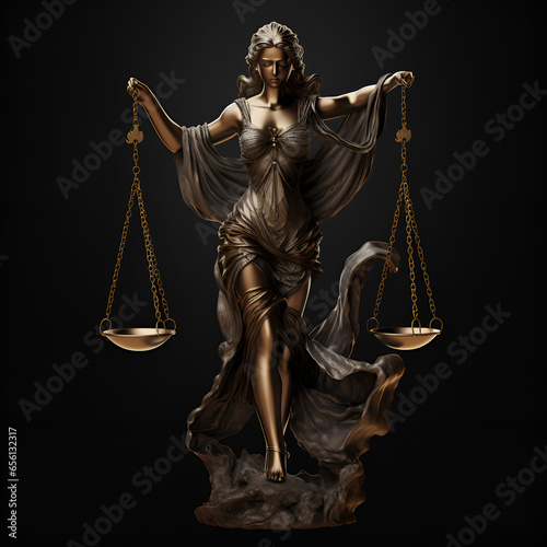 Lady Justice Blindfolded with Scales