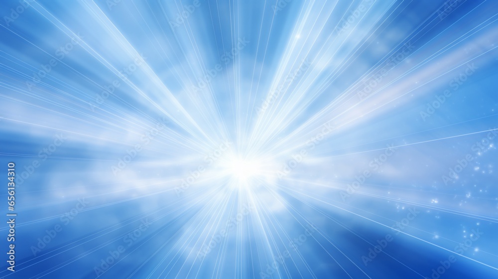 Obraz premium Rays white and blue as background