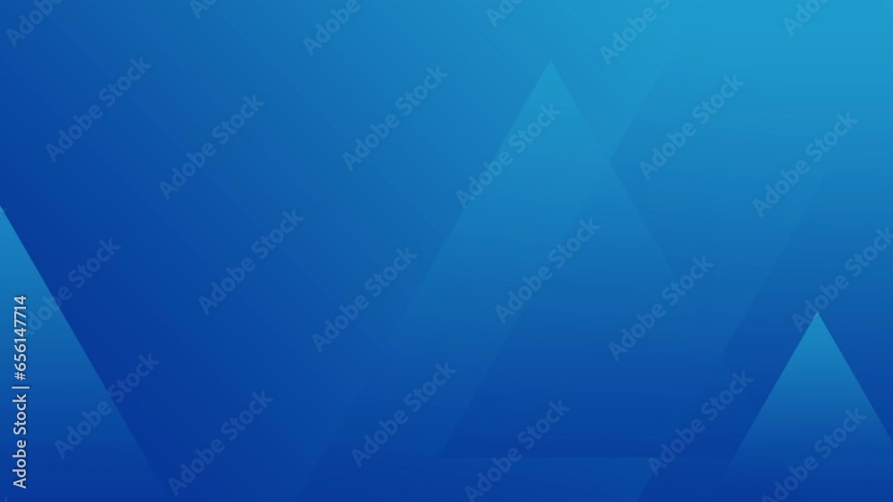 Blue gradient abstract technology background with minimal triangle shapes. Loop animation Blue gradient abstract technology background with minimal triangle shapes. Loop animation