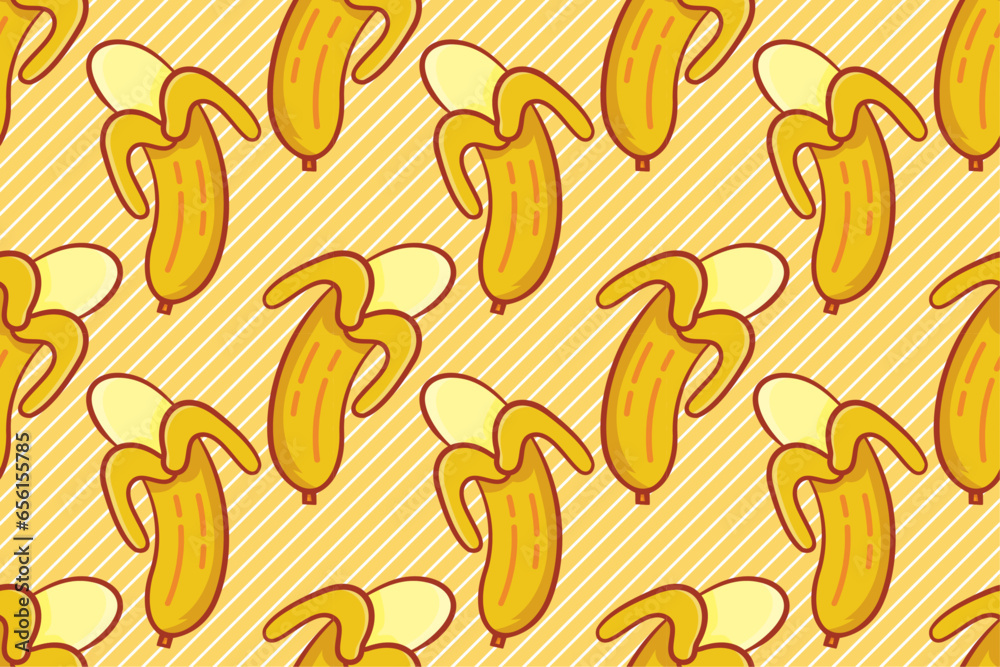 banana fruit seamless pattern vector illustration banana fruit seamless pattern vector illustration