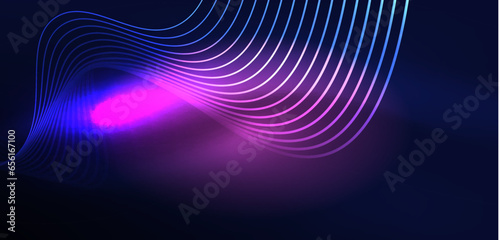 Abstract background neon wave. Hi-tech design for wallpaper, banner, background, landing page, wall art, invitation, prints, posters