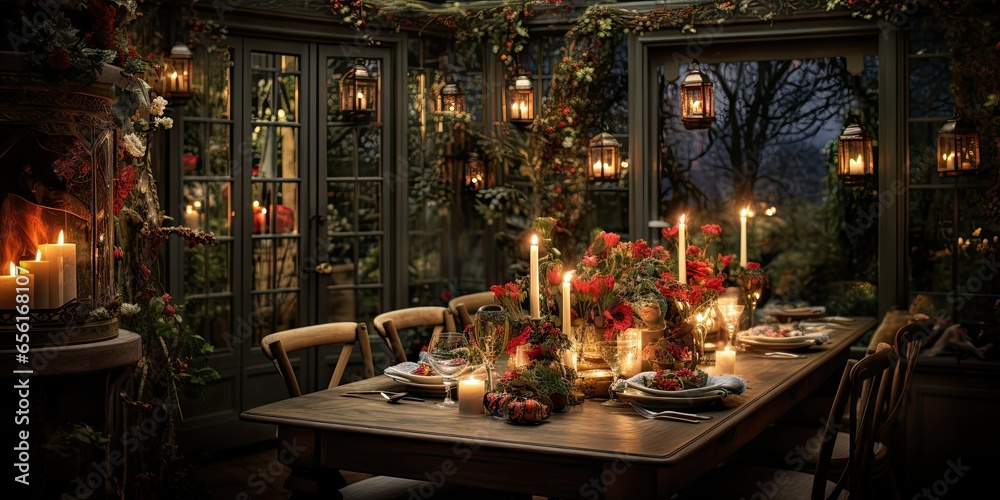 Intimate Candlelit New Year Dinner