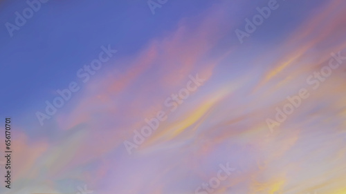 beautiful pink and blue morning or evening sky. relaxing and soothing natural background.