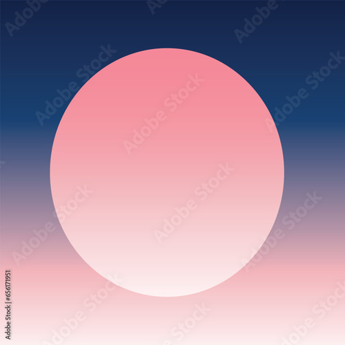abstract circle background navy pink peach color gradiant illustration.	