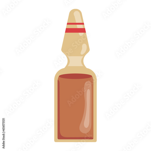 vaccine viral medicine vial illustration