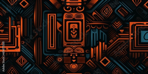 african tribal pattern background