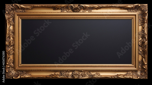AI art　frame made of gold　ゴールド製のフレーム