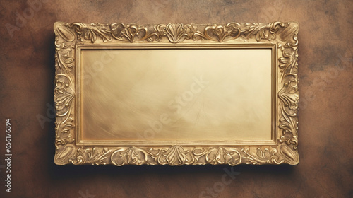 AI art　frame made of gold　ゴールド製のフレーム © yasusu
