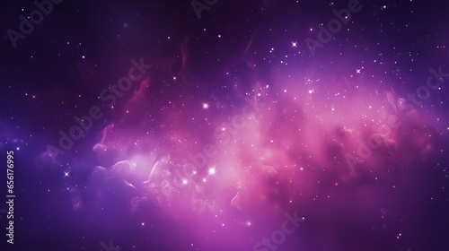 Blurred violet sky with pink light effects: a cosmic abstract background for romantic space banners photo