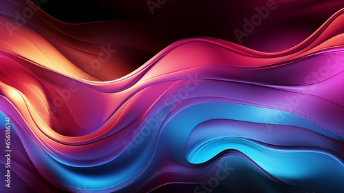 Abstract Background with 3D wave