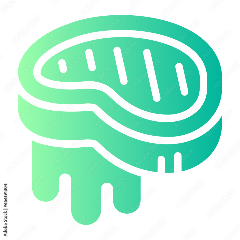 Obraz premium steak Line Gradient Icon