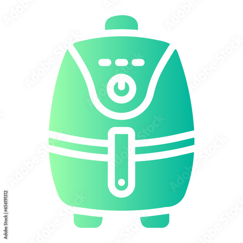 air fryer Line Gradient Icon