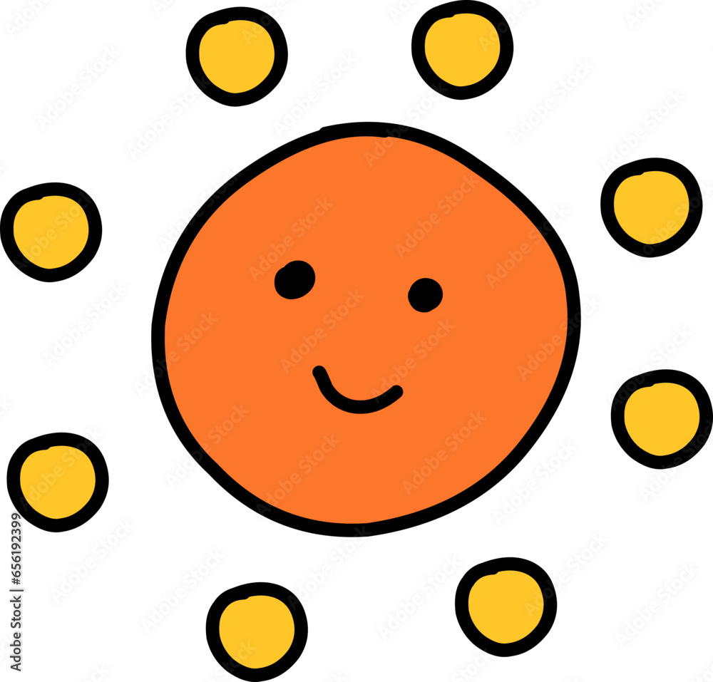 Doodle of sun