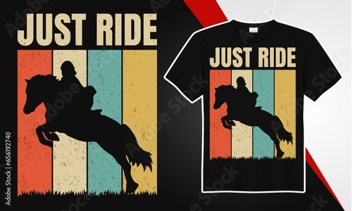 Horse ride best t shirt design 