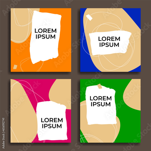 Modern template for social media. Great for backgrounds, internet advertising, product marketing, internet marketing, banners, flyers etc. Vector. Editable