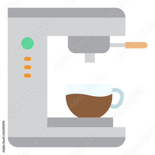 Illustration of Espresso Coffee Maker design Icon