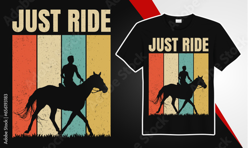 Horse ride best t shirt design 