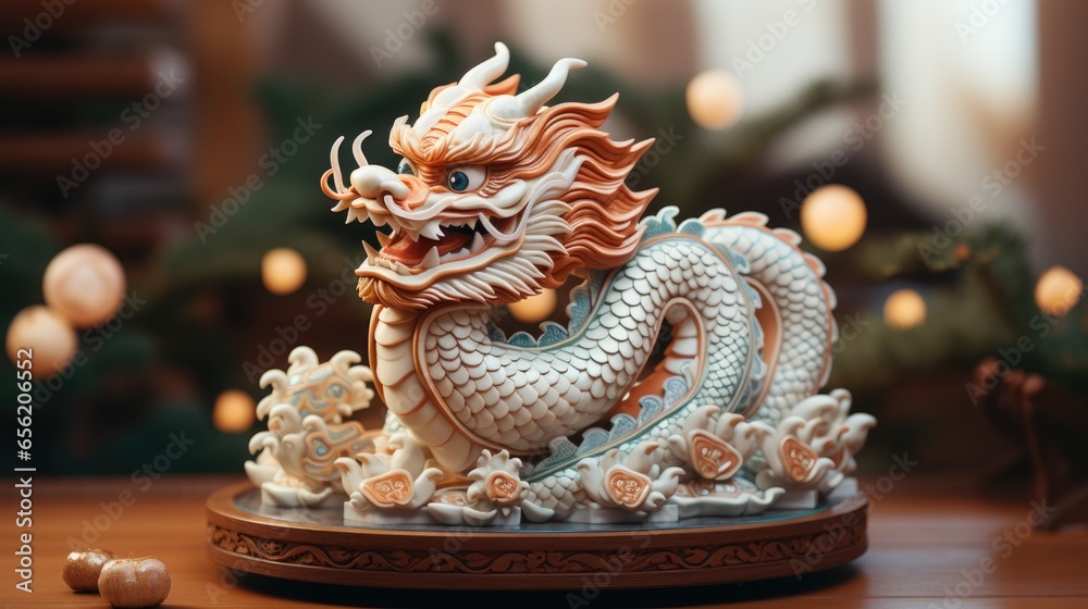 Chinese new year 2024, Golden dragon
