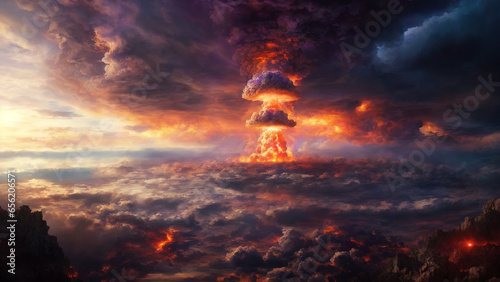 Fiery Desolation: Atomic Explosion and Nuclear Fallout