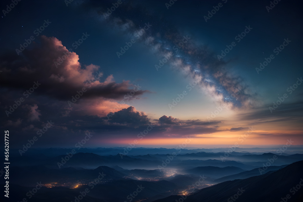 beautiful night sky background 