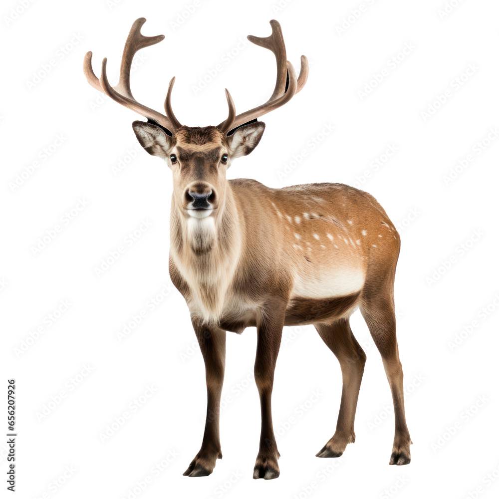 A reindeer standing looking at the camera A reindeer standing looking at the camera