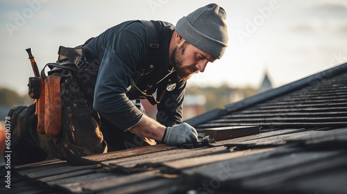 Roof repair, a Specialist in Roof Forming, is the Replacement of roof plates that have been used for a Long time. photo