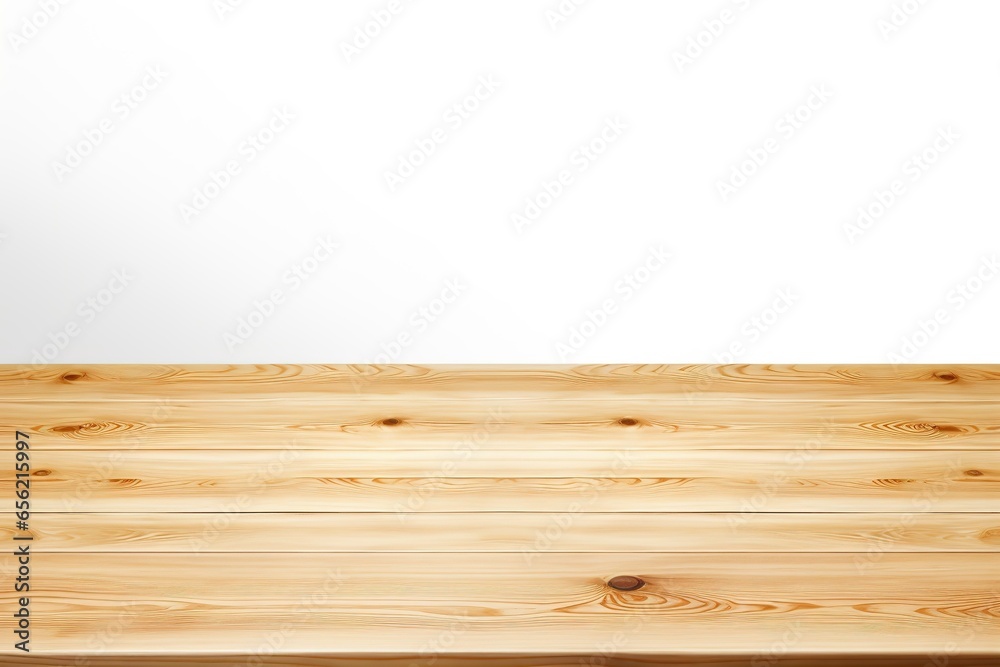 Wooden table for product display assembly