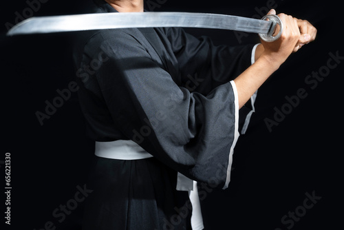 A Samurai warrior holding a sword