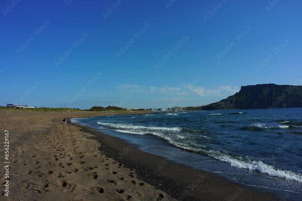 제주도 해안, 성산 일출봉 제주도 해안, 성산 일출봉