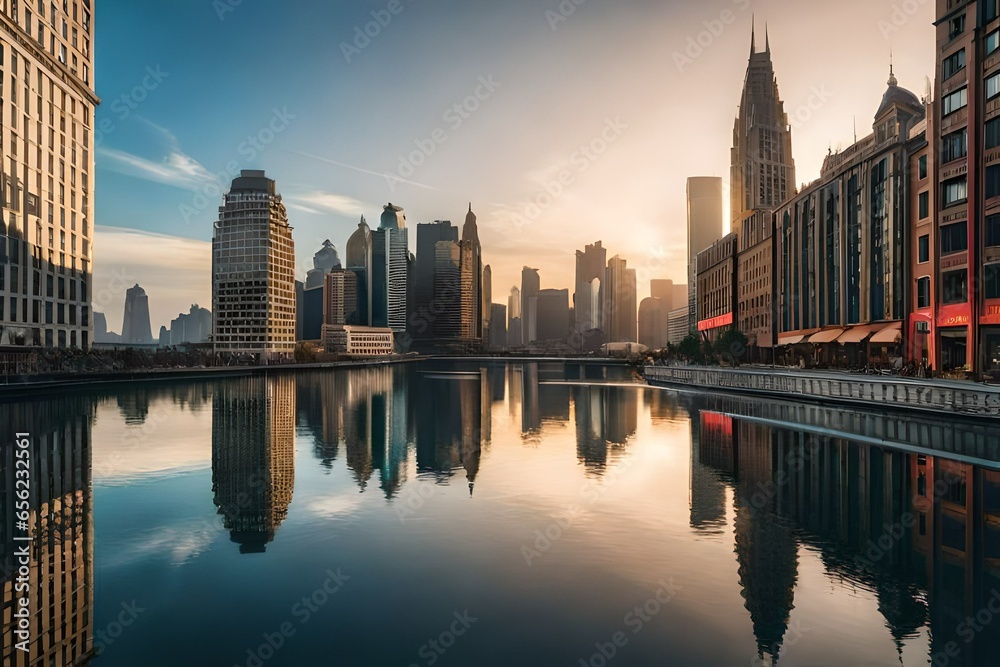 Fototapeta premium city skyline