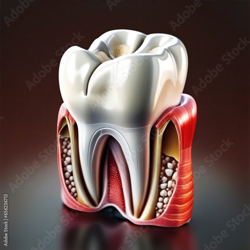 Human dental tooth anatomy