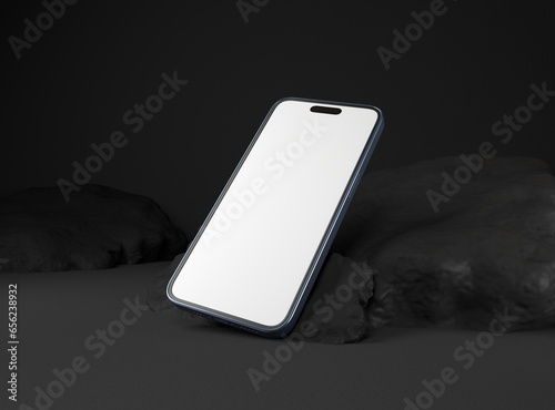 smartphone mockup 2023 in 3D rendered illustration