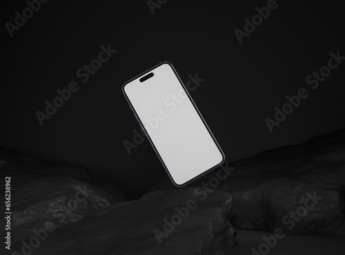 smartphone mockup 2023 in 3D rendered illustration
