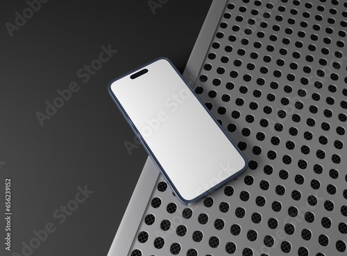 smartphone mockup 2023 in 3D rendered illustration