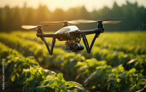 Drone monitoring crops and ...