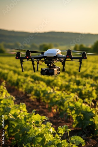 Drone monitoring crops and ...