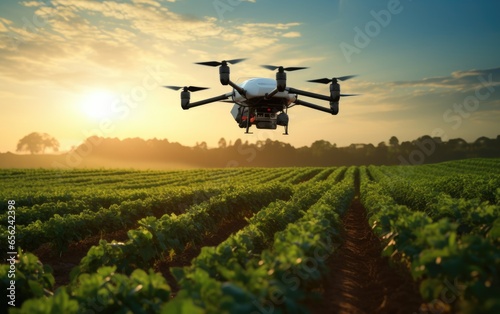 Drone monitoring crops and ...