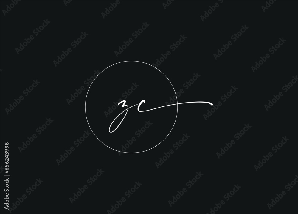 ZC   Handwriting logo design