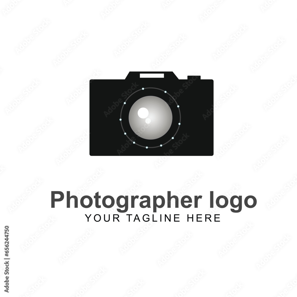 vector camera lens eye black photo photography logo design. Black and white World Photography Day logotype icon illustration. vector camera lens eye black photo photography logo design. Black and white World Photography Day logotype icon illustration.
