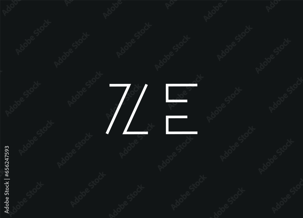 ZE initial logo design and monogram logo ZE initial logo design and monogram logo