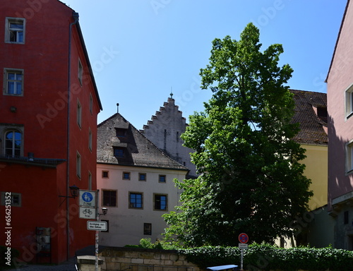 Historical City Hall in the Old Town of Regensburg, Bavaria